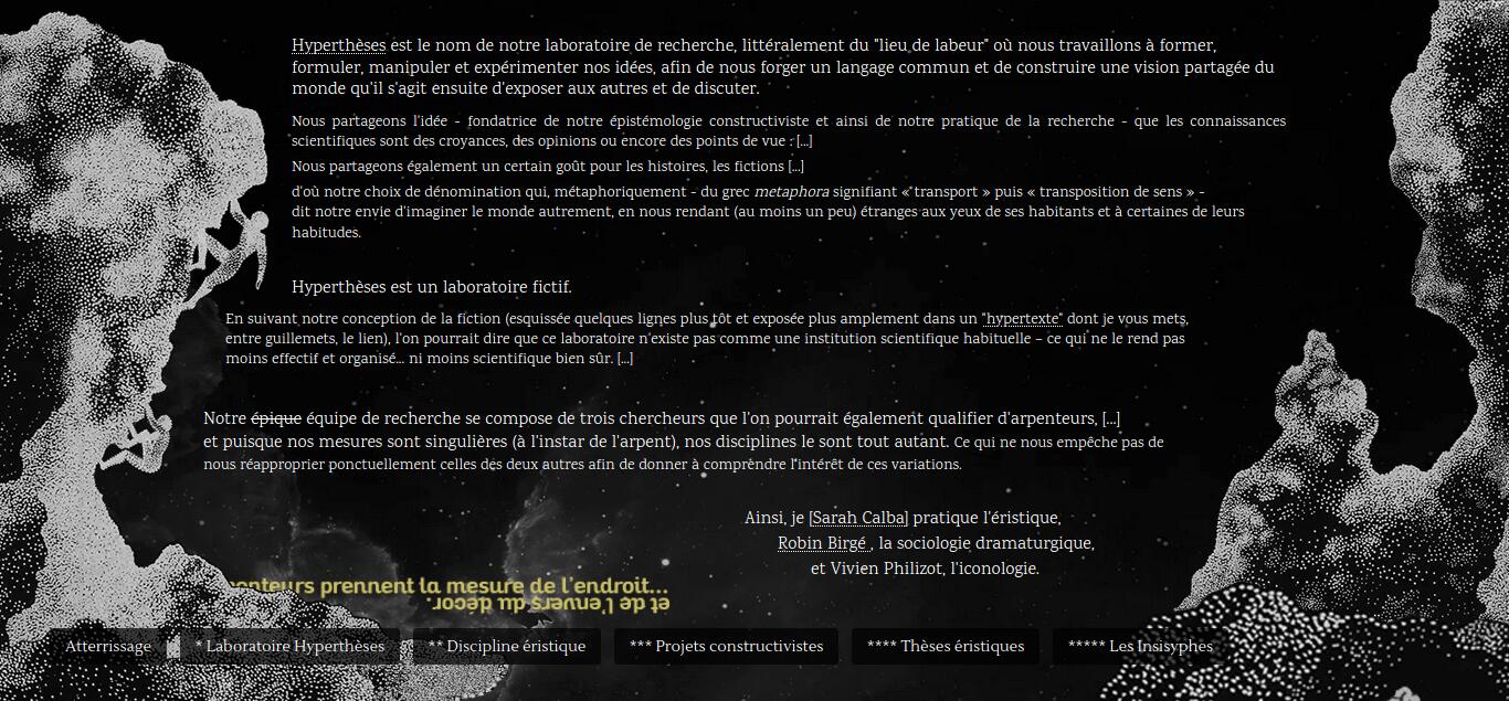 Éristique, site internet administré et optimisé par le Cabinet d'éthikmologie