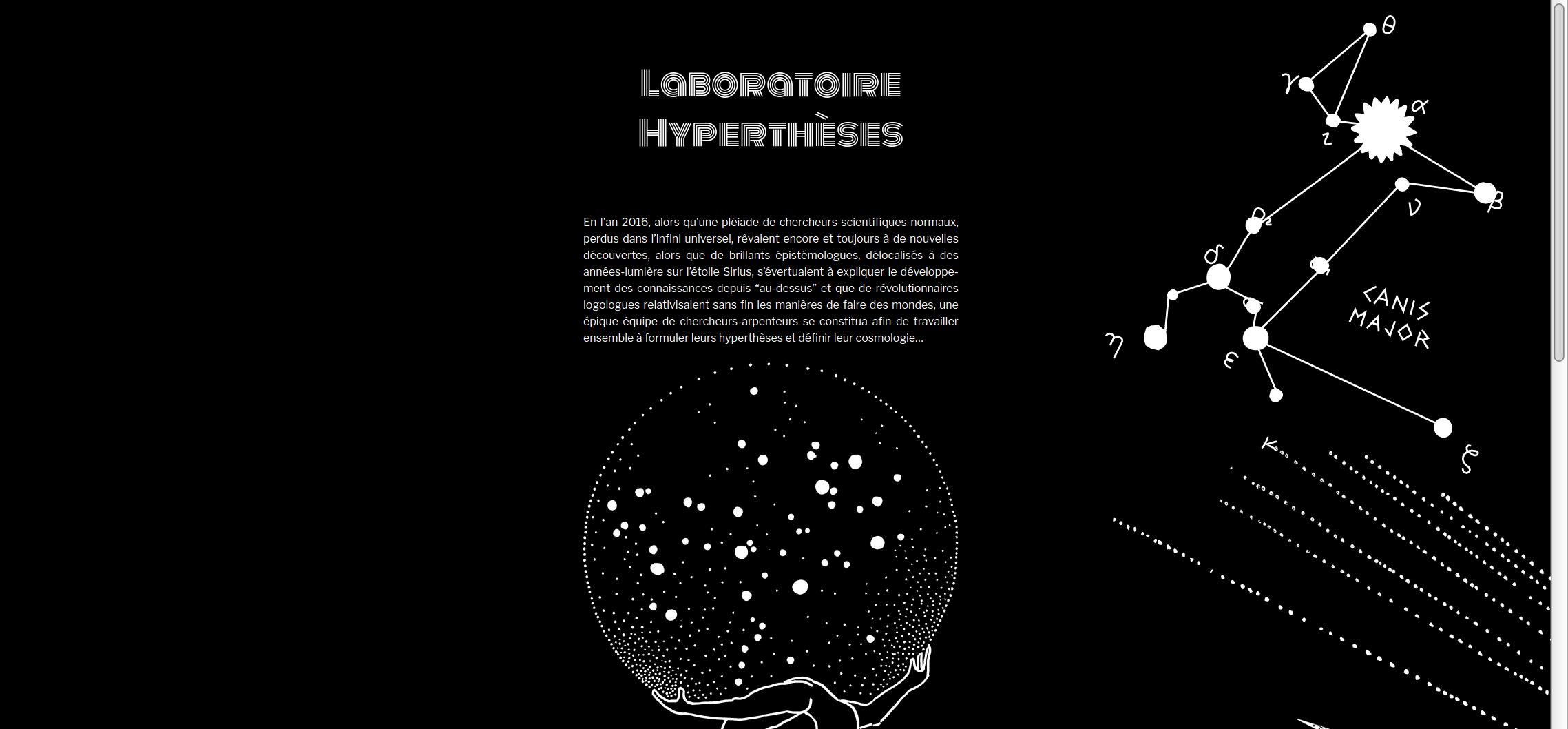 Laboratoire Hyperthèses, réalisé par le Cabinet d'éthikmologie