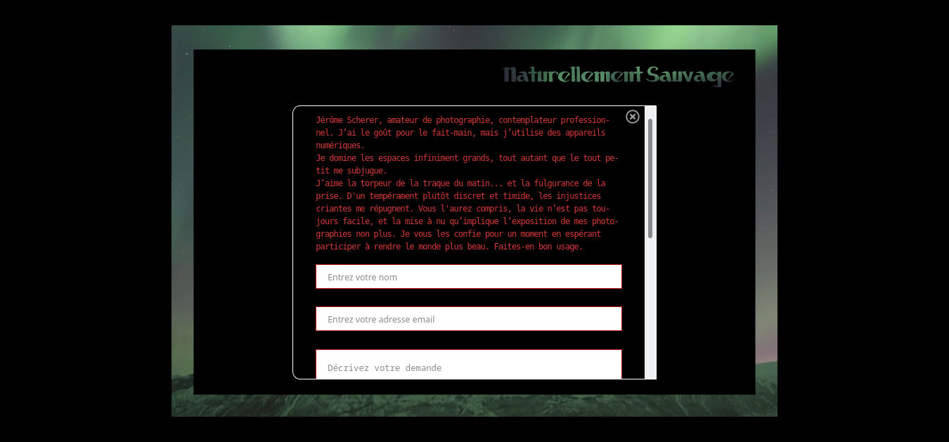 Naturellement Sauvage, site internet réalisé par le Cabinet d'éthikmologie