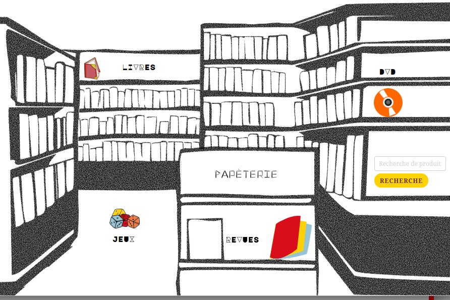 Webdesign et développement web pour le site de vente en ligne de la librairie Mots de Passage.